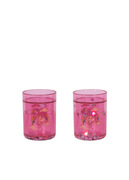 Konges Slojd Konges Sløjd 2-pack Glitter Cups Drinkbekers - Horn Stars - Decomusy