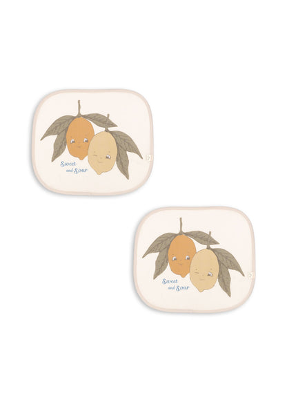 Konges Slojd Konges Slojd 2 Pak Auto Zonnescherm - Ciao Limone - Decomusy