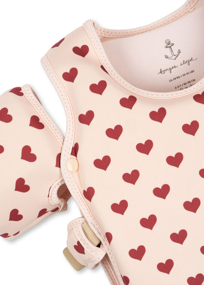 Konges Slojd Konges Sløjd Hollis Zwemvest met afneembare zwemvleugels - Amour Rouge - Decomusy