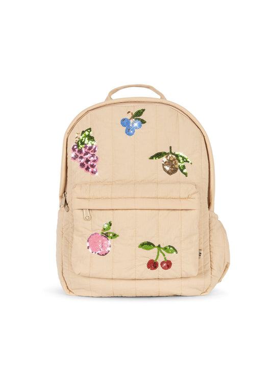 Konges Slojd Konges Slojd Juno Quilted Sequin Backpack Rugzak Midi - Frappe - Decomusy