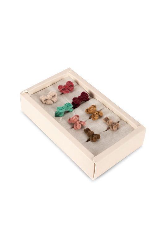 Konges Slojd Konges Slojd Bonnie Ring set van 8 - Misty Rose - Decomusy