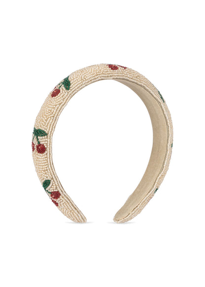 Konges Slojd Konges Slojd Beaded Hairbrace - Kralen Haarband - Cherry - Decomusy
