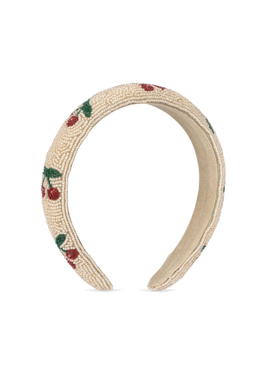 Konges Slojd Konges Slojd Beaded Hairbrace - Kralen Haarband - Cherry - Decomusy