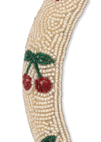 Konges Slojd Konges Slojd Beaded Hairbrace - Kralen Haarband - Cherry - Decomusy