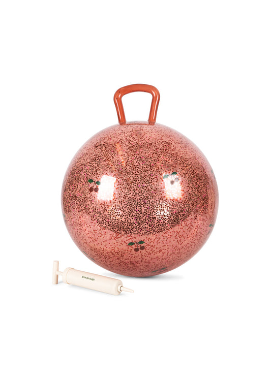 Konges Slojd Konges Slojd Glitter Jump Ball - Skippybal - Springbal - Ø50cm - Cherry - Decomusy