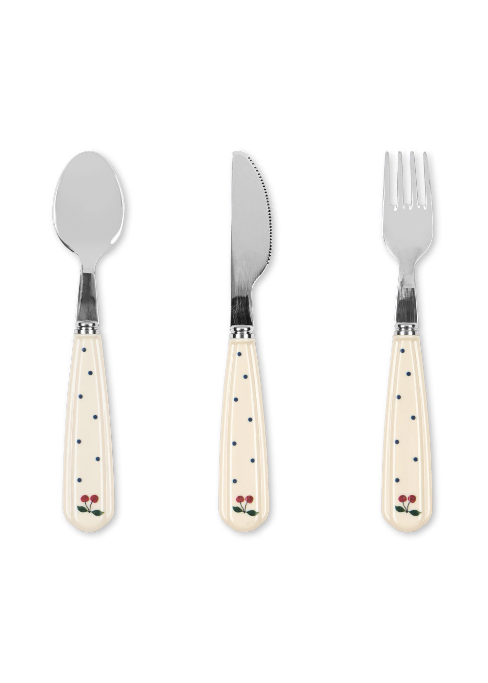 Konges Slojd Konges Slojd Bestek - Cutlery Set - Navy Dot - Decomusy