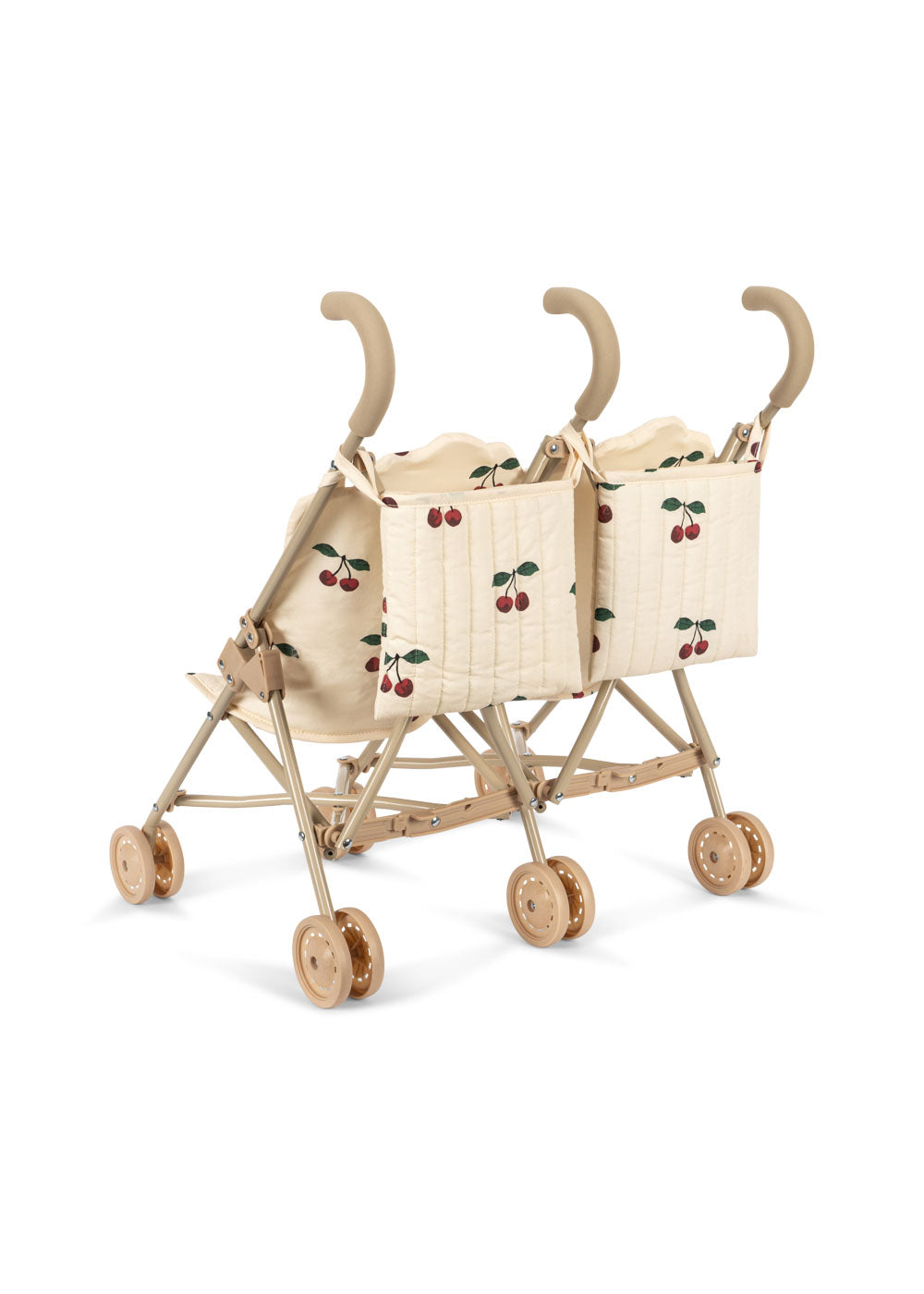 Konges Slojd Konges Sløjd Twin Doll Stroller - Tweeling Poppenwagen - Ma Grande Cerise - Decomusy