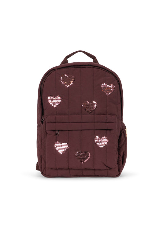 Konges Slojd Juno Sequin Backpack Peuterrugzak - Decadent Chocolate