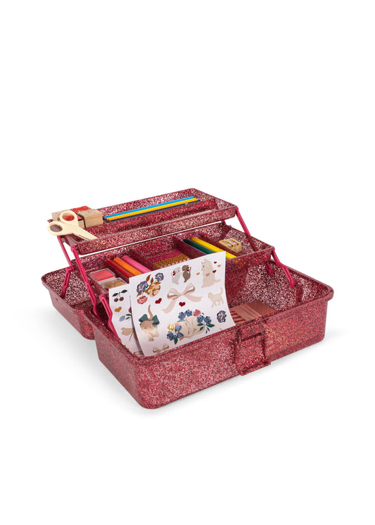 Konges Slojd Creative Art Caddy - Glitter Rose