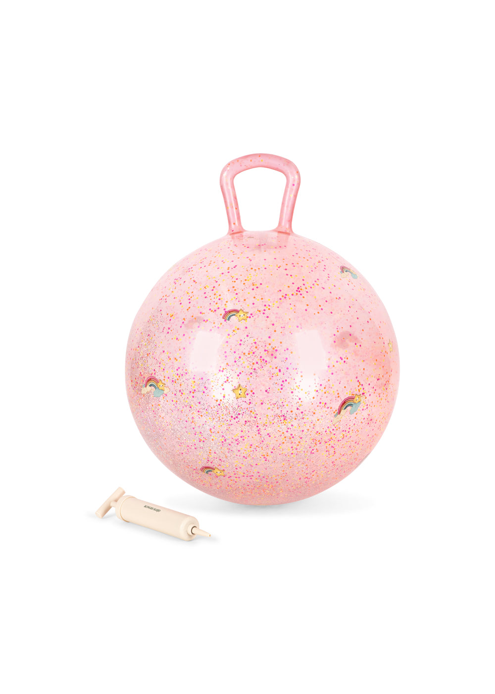 Konges Slojd Glitter Jump Ball - Skippybal - Springbal - Ø50cm - Rainbow