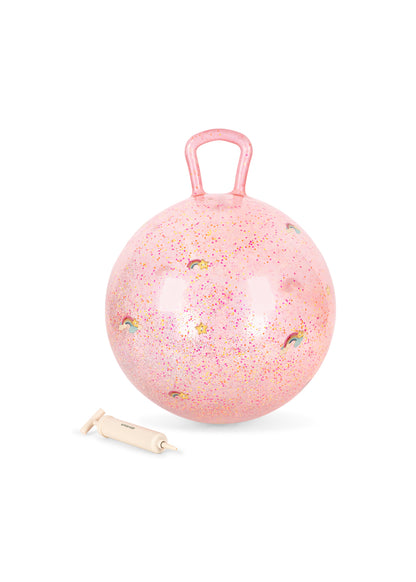 Konges Slojd Glitter Jump Ball - Skippybal - Springbal - Ø50cm - Rainbow
