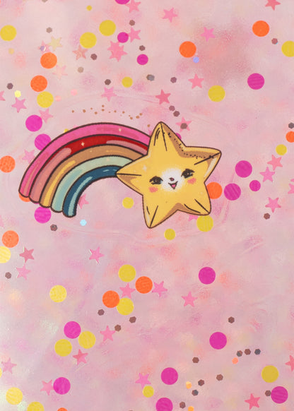 Konges Slojd Glitter Jump Ball - Skippybal - Springbal - Ø50cm - Rainbow
