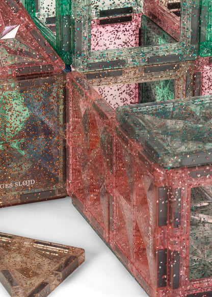 Konges Slojd Magnetische Tegels Piece by Piece Magnetic Build Glitter