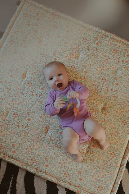 Charlie Crane TAMI play mat Mushie Pastel Bloom