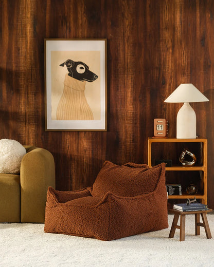 Wigiwama Club Chair Zitzak - 11-17 jaar - Warm Hazel