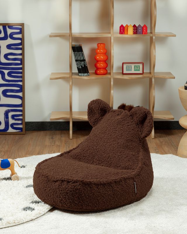 Wigiwama Wigiwama Bear Beanbag Chair Poef Teddy - Warm Hazel - Decomusy
