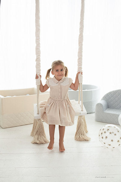 BabySteps BabySteps Schommel Wood Swing - Beige - Decomusy