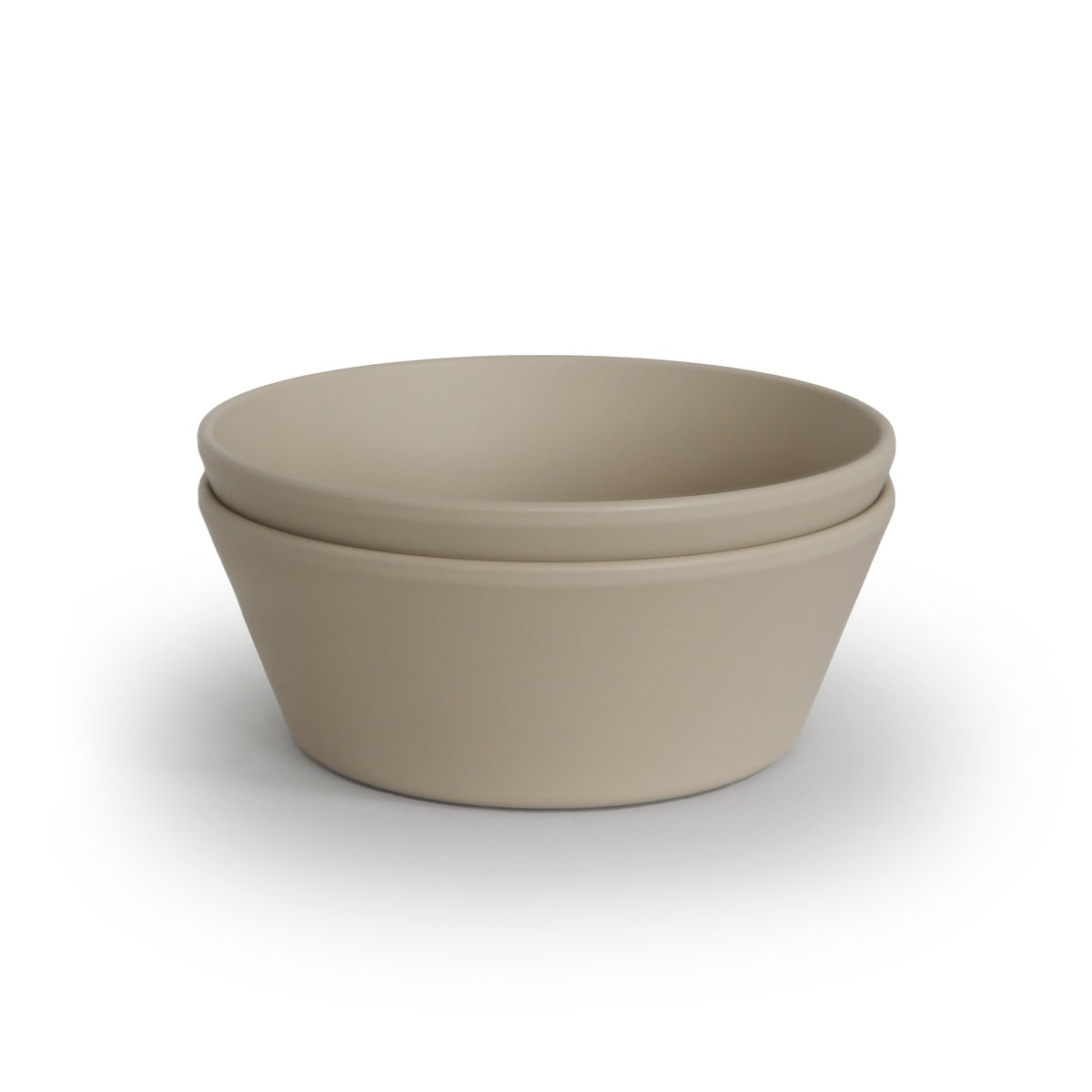 Mushie Mushie Bowls Rond Vanilla 2-pack - Decomusy