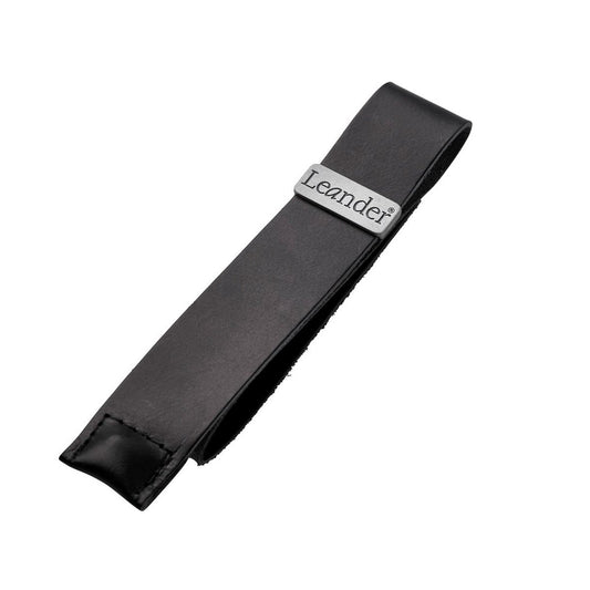 Leander Leander Band Leder Eetstoel Classic Black - Decomusy