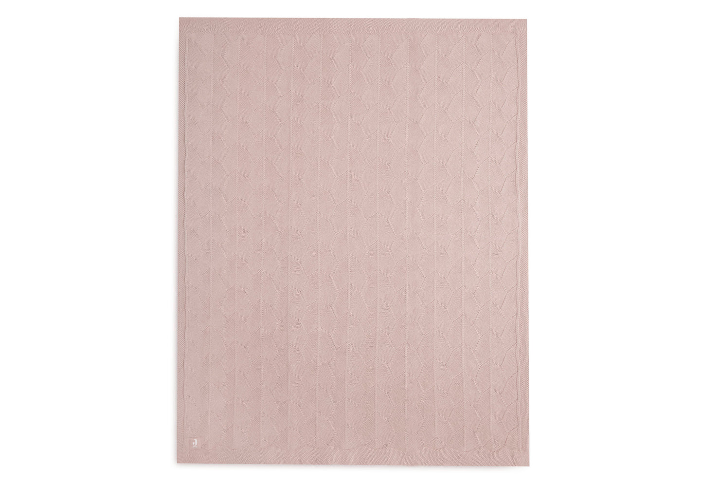 Jollein Jollein Deken Wieg 75x100cm Shell Knit Wild Rose - Decomusy