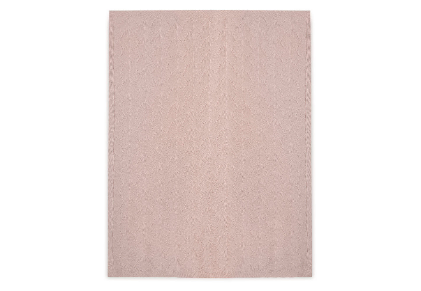 Jollein Jollein Deken Wieg 75x100cm Shell Knit Wild Rose - Decomusy