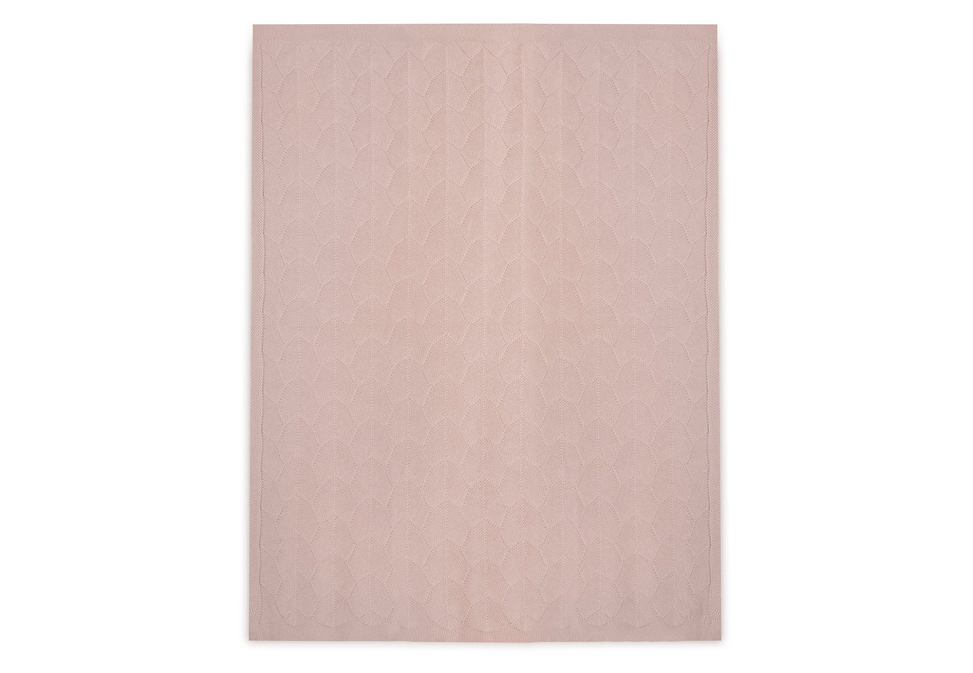 Jollein Jollein Deken Wieg 75x100cm Shell Knit Wild Rose - Decomusy