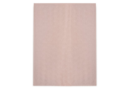 Jollein Jollein Deken Wieg 75x100cm Shell Knit Wild Rose - Decomusy