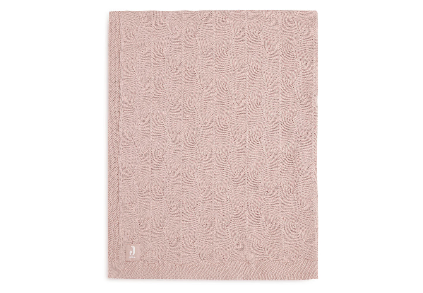 Jollein Jollein Deken Wieg 75x100cm Shell Knit Wild Rose - Decomusy