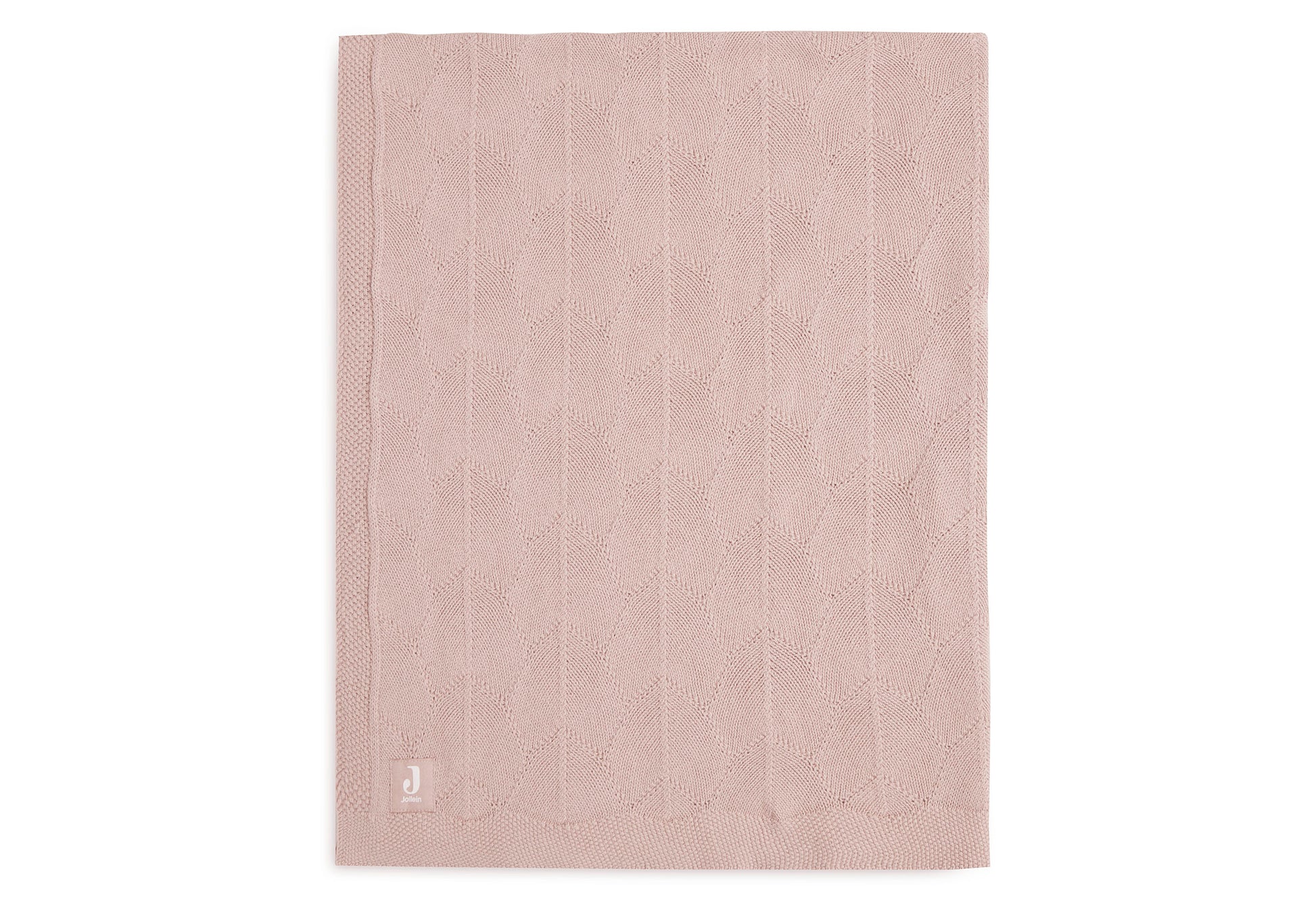 Jollein Jollein Deken Wieg 75x100cm Shell Knit Wild Rose - Decomusy