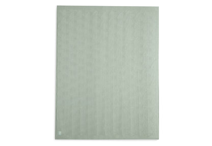 Jollein Jollein Deken Wieg 75x100cm Shell Knit Sea Foam - Decomusy