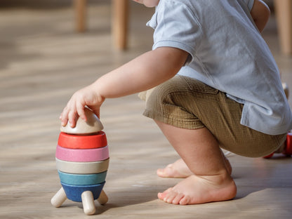 Plan Toys Plan Toys Houten Stapeltoren Raket - Decomusy