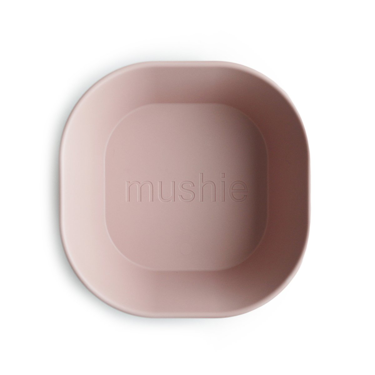 Mushie Mushie Bowls Vierkant Blush 2-pack - Decomusy