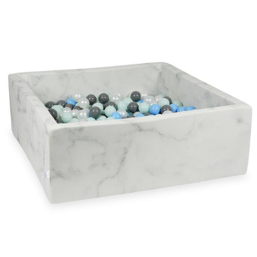 Moje. Moje Ballenbad Vierkant "Marble" 110 x 110 x 40 cm - Decomusy