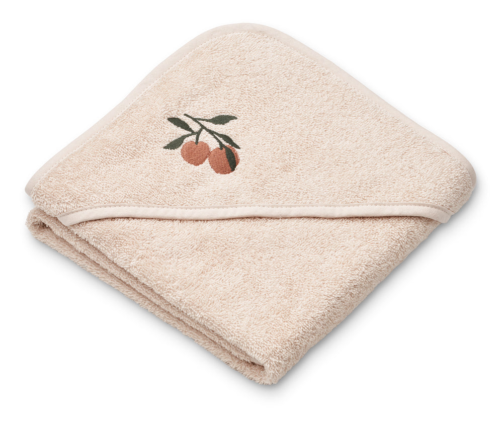 Liewood Liewood Batu Baby Badcape - Peach / Seashell - Decomusy