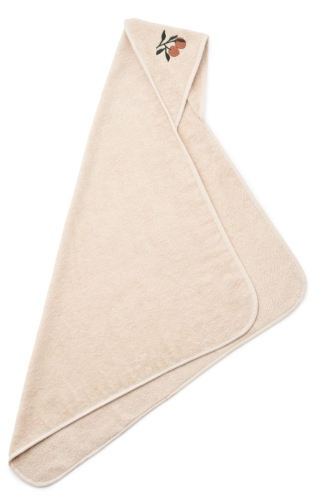 Liewood Liewood Batu Baby Badcape - Peach / Seashell - Decomusy