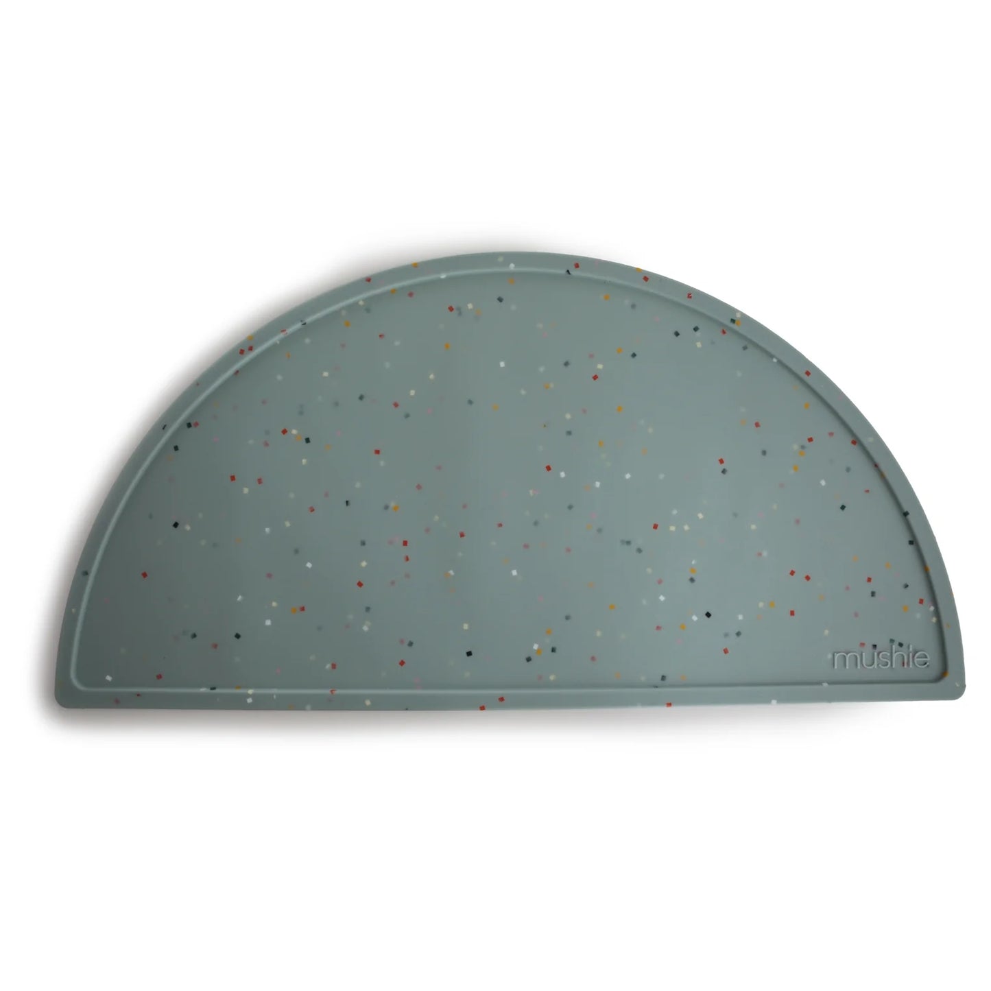 Mushie Mushie Silicone Placemat "Cambridge Blue Confetti" - Decomusy