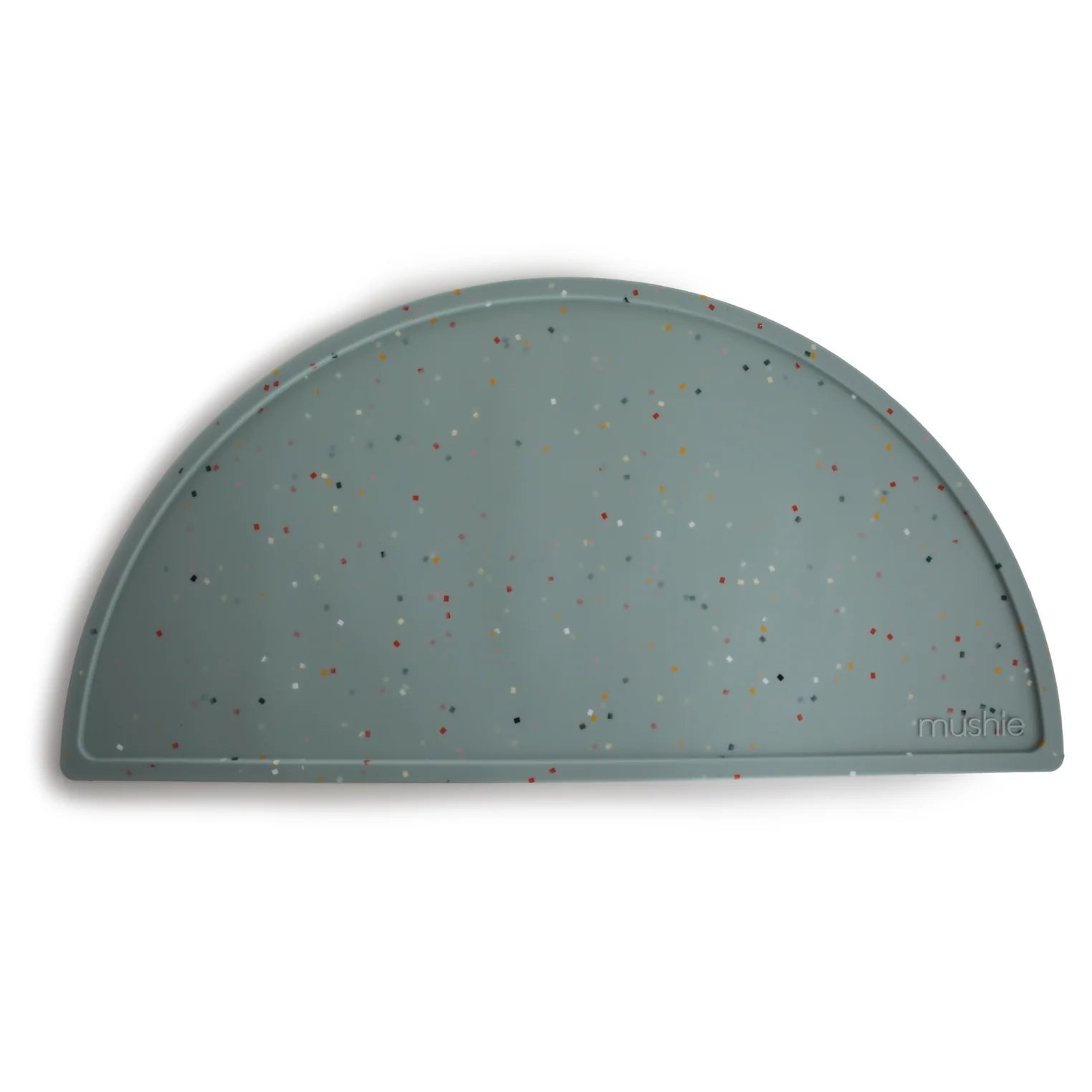 Mushie Mushie Silicone Placemat "Cambridge Blue Confetti" - Decomusy