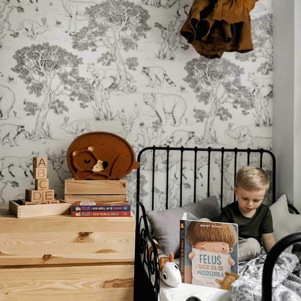 Dekornik Dekornik Behang "Animals White" - Decomusy