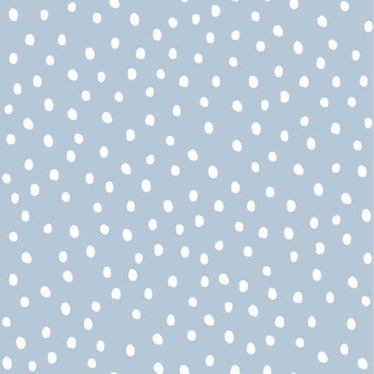 Dekornik Dekornik Behang Simple "Irregular Dots Light Blue" - Decomusy