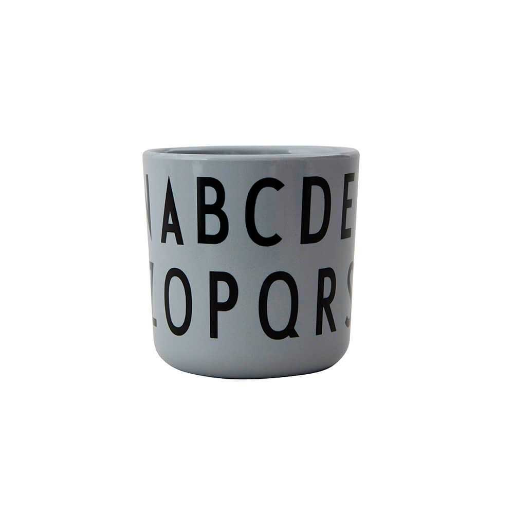 Design Letters Design Letters Eat & Learn ABC Cup Melamine - Grey - Decomusy