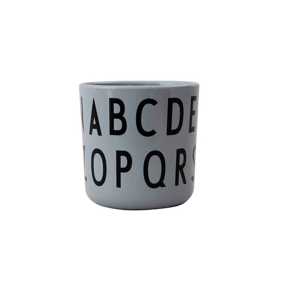 Design Letters Eat & Learn ABC Cup Melamine - Grey