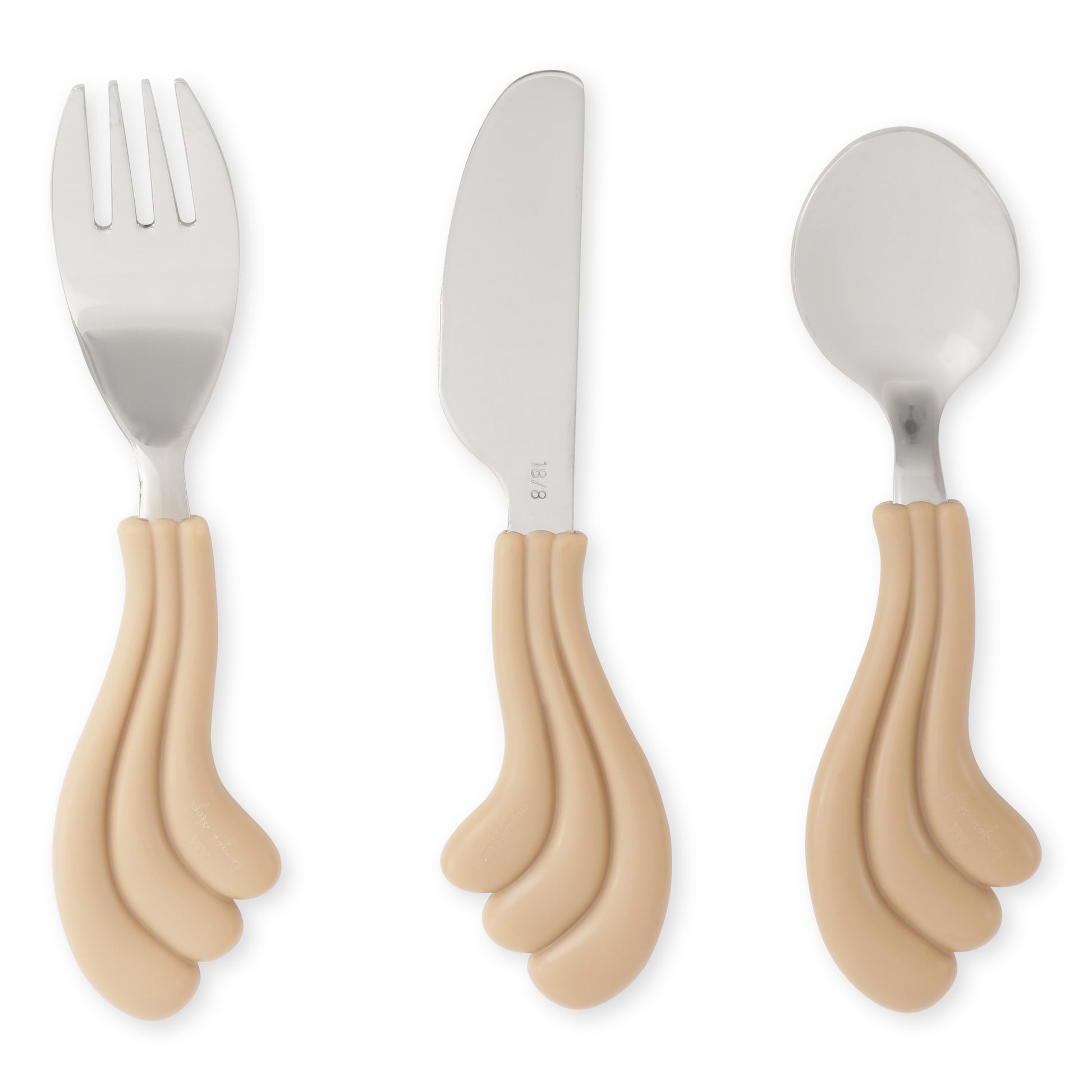 Konges Slojd Konges Sløjd Bestekset Wave Cutlery Blush 3-pack - Decomusy