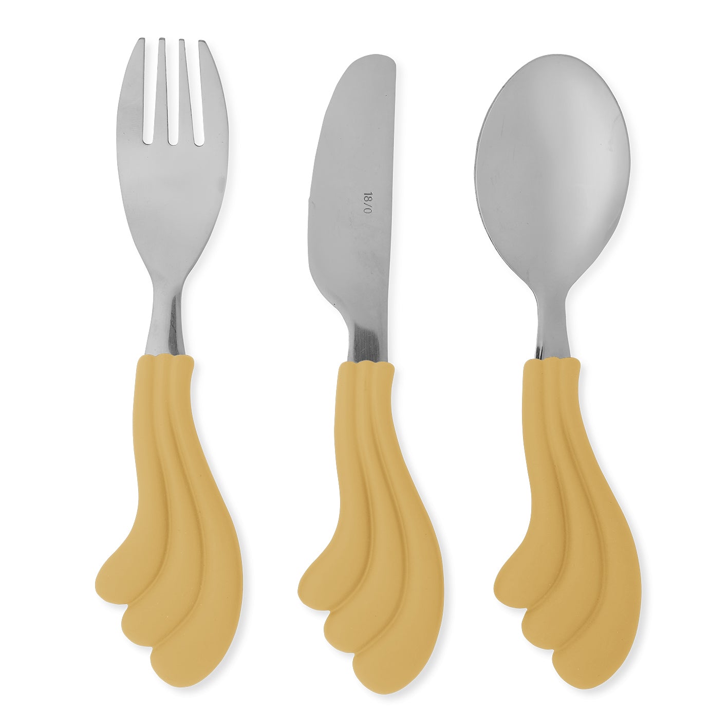 Konges Slojd Konges Sløjd Bestekset Wave Cutlery Lemon 3-pack - Decomusy