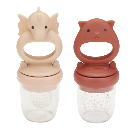 Konges Slojd Konges Sløjd Fruitspeen Set van 2 - Dragon Rose / Sand Copper Brown - Decomusy