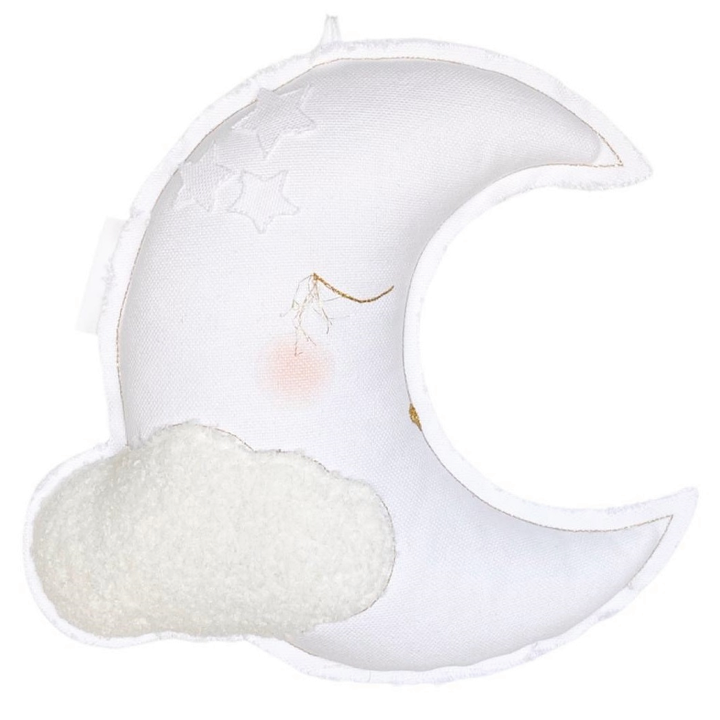 Cotton&Sweets Cotton & Sweets Mobiel "Louis Lune" - White - Decomusy