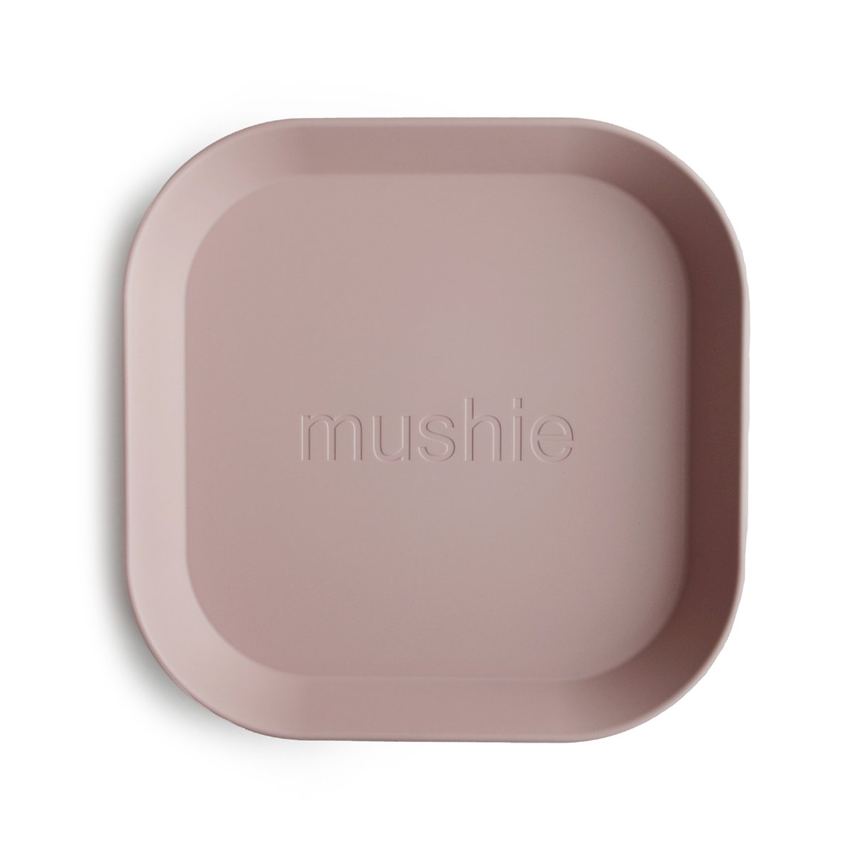 Mushie Mushie Bordjes Vierkant Blush 2-pack - Decomusy