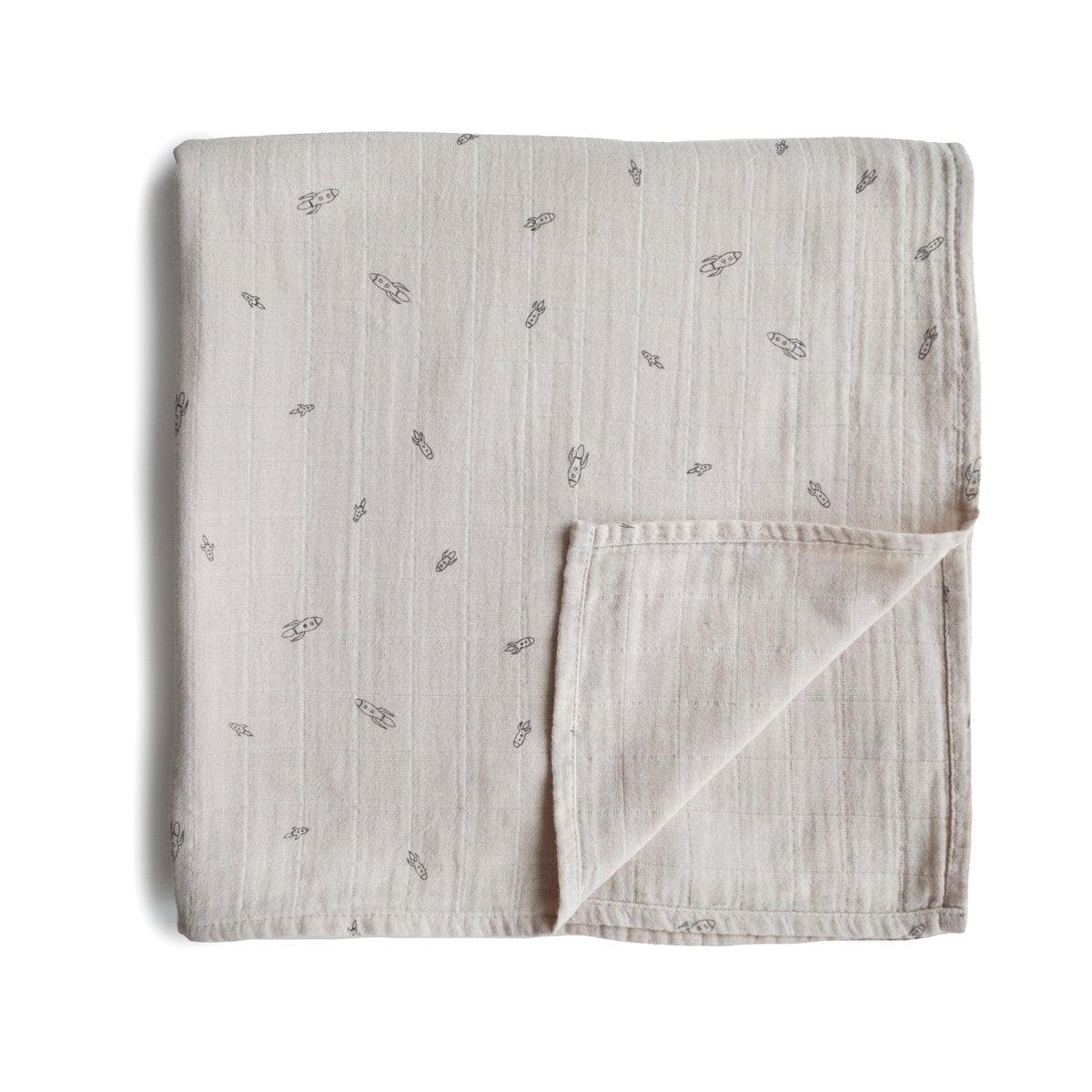 Mushie Mushie Hydrofiele doek - Swaddle "Rocket Ship" - Decomusy