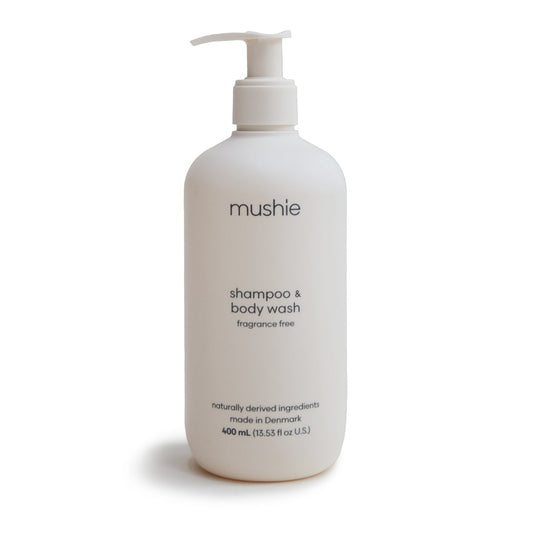Mushie Mushie Baby Shampoo & Body Wash Fragrance Free 400ML - Decomusy