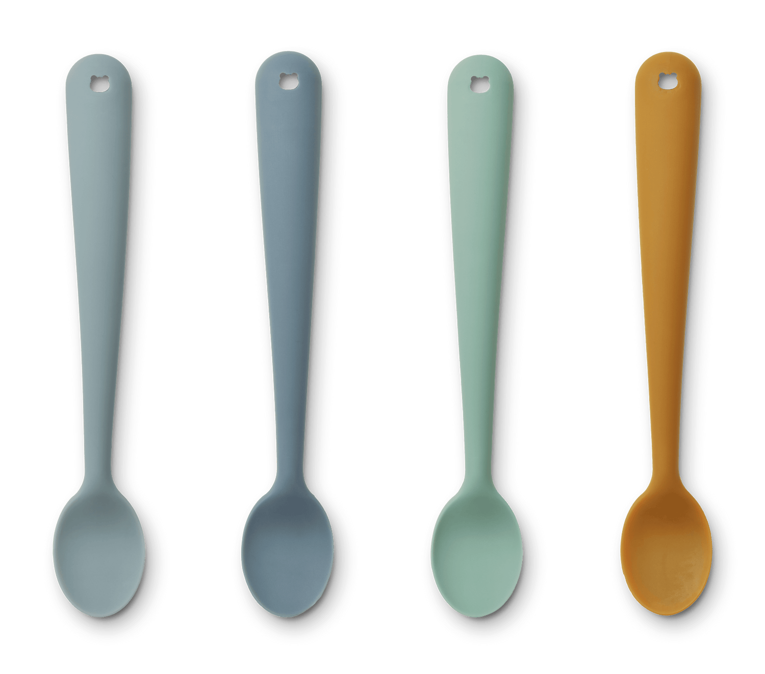Liewood Liewood Siv Feeding Spoon 4-pack - Blue Multi Mix - Decomusy