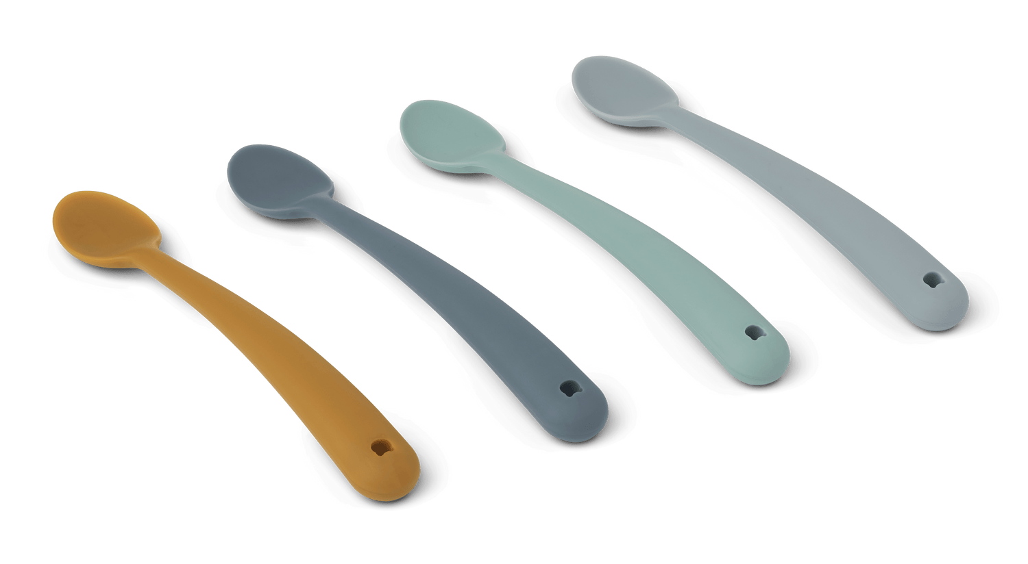 Liewood Liewood Siv Feeding Spoon 4-pack - Blue Multi Mix - Decomusy